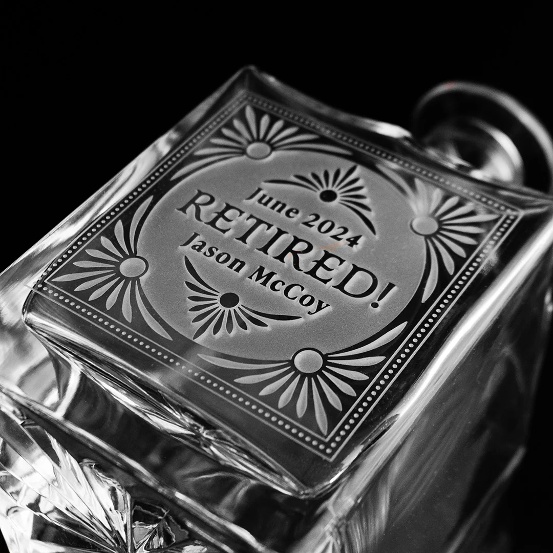 Vintage Design Custom Crystal Glass Decanter - Image 3