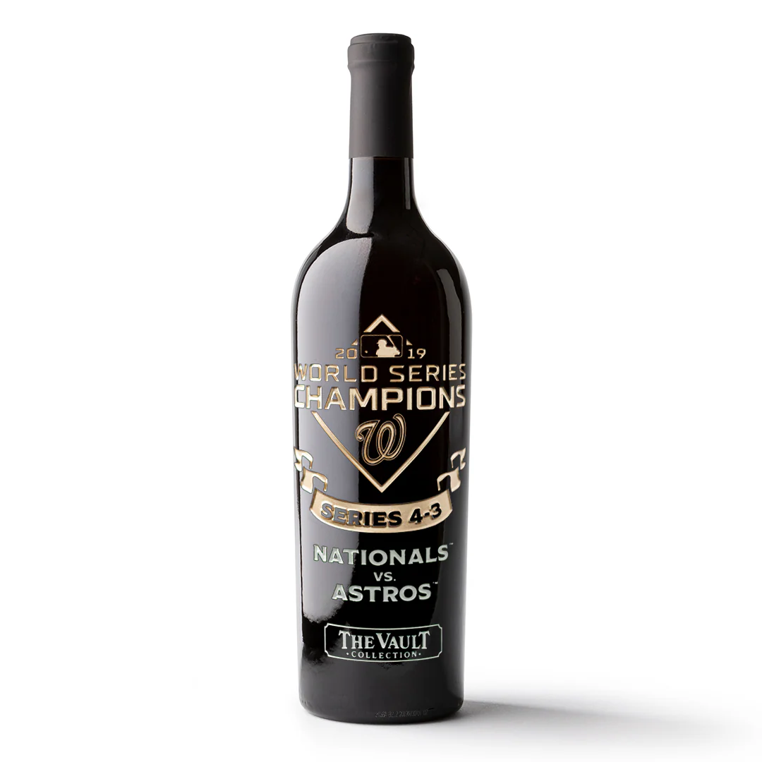 Washington Nationals 2019 World Series Vault Etched Wine