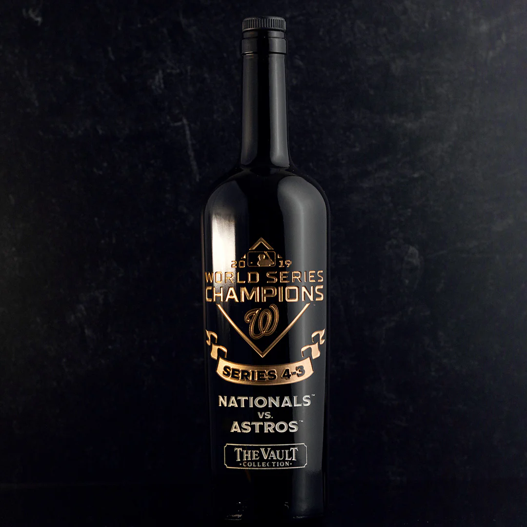 Washington Nationals 2019 World Series Vault Etched Wine - Image 2