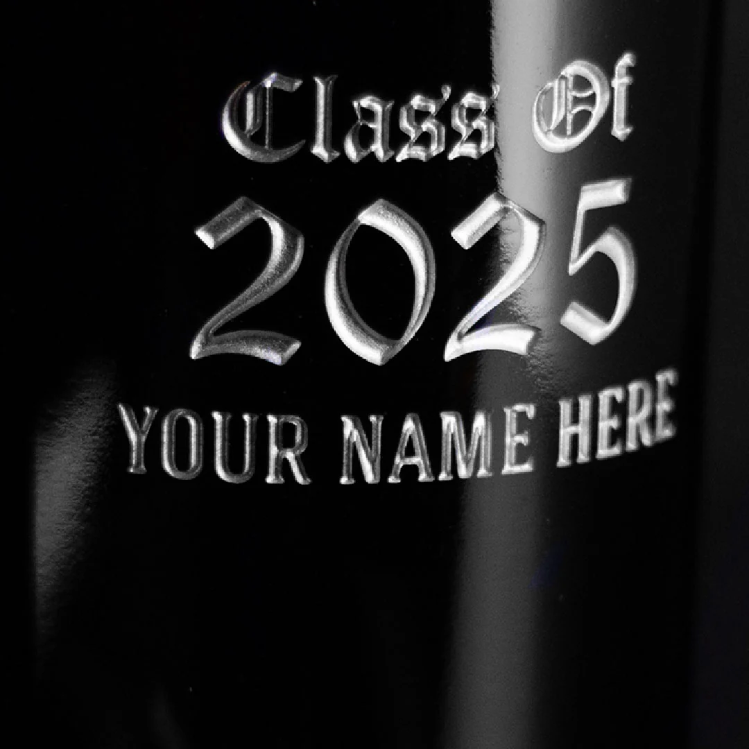 Xavier University Custom Alumni Etched Wine Bottle - Image 2